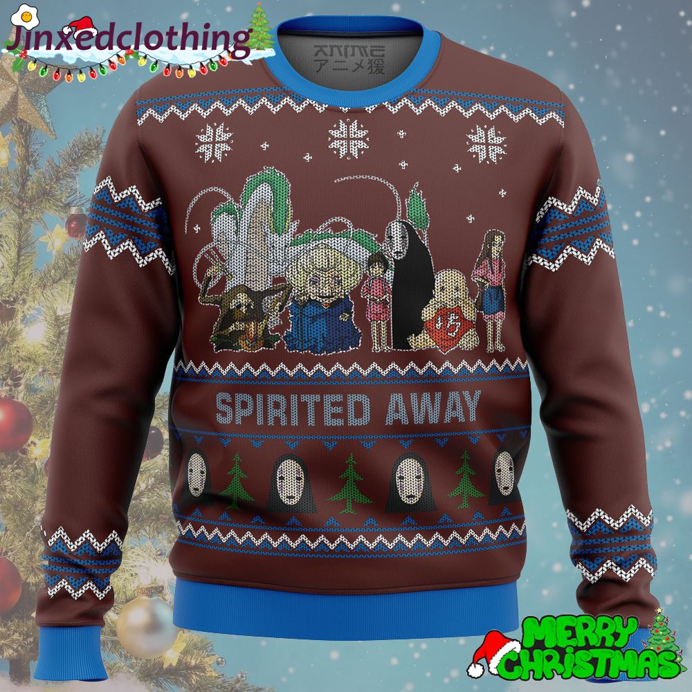 Studio Ghibli Spirited Away Alt Ugly Christmas Sweater Xmas Day 